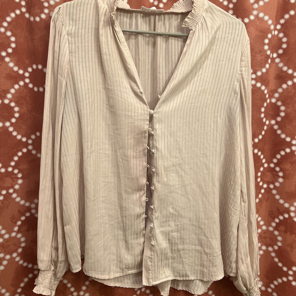 Long-sleeve blouse